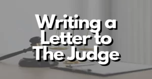 does writing a letter to the judge help